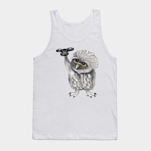 Fidget spinner owl Tank Top